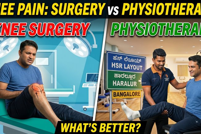 Knee Pain: Surgery vs Physiotherapy – What’s Better in HSR Layout & Haralur Bangalore?