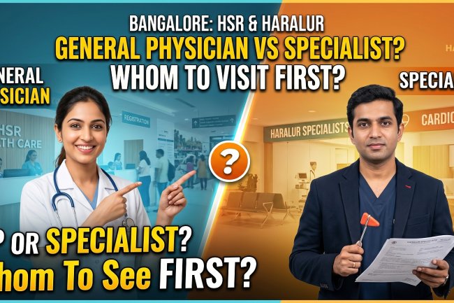 General Physician vs Specialist – Whom Should You Visit First in HSR Layout & Haralur Bangalore?
