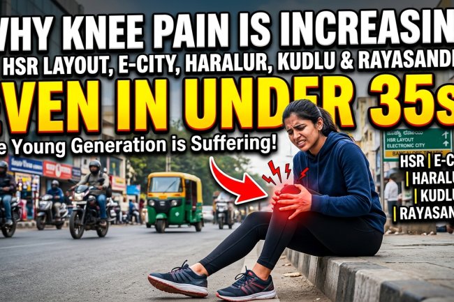 Why Knee Pain is Increasing in HSR Layout, Electronic City, Haralur, Kudlu & Rayasandra – Even in People Under 35