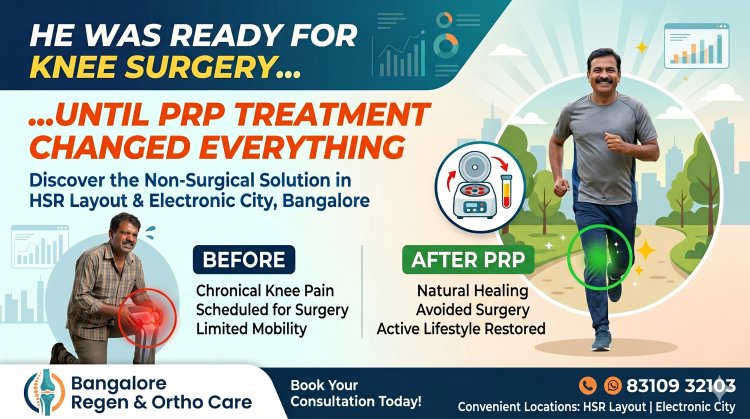 He Was Ready for Knee Surgery… Until PRP Treatment Changed Everything in HSR Layout & Electronic City Bangalore