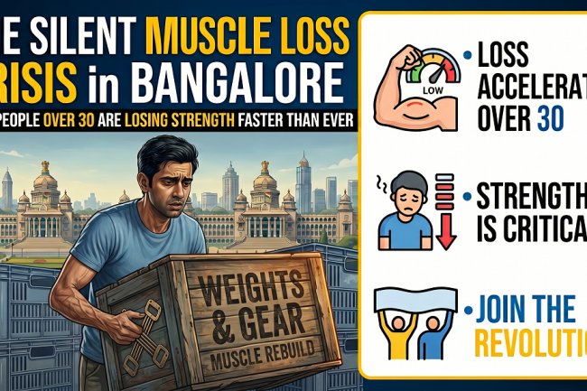 The Silent Muscle Loss Crisis in Bangalore – Why People Over 30 Are Losing Strength Faster Than Ever