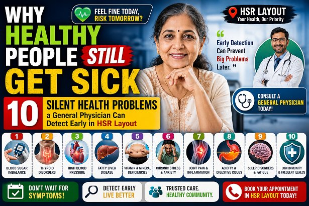 Why Healthy People Still Get Sick – 10 Silent Health Problems a General Physician Can Detect Early