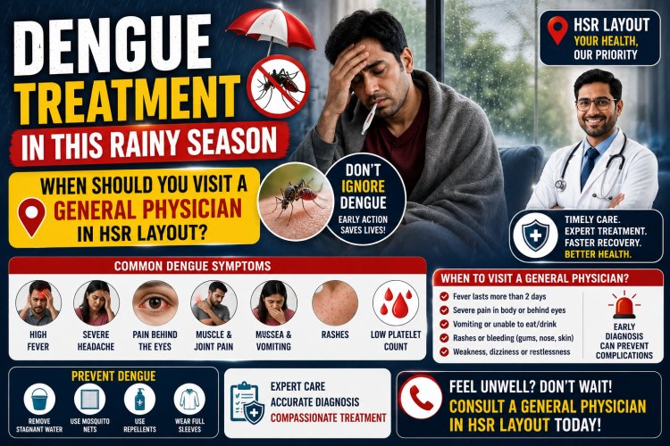 Dengue Treatment in This Rainy Season – When Should You Visit a General Physician in HSR Layout?